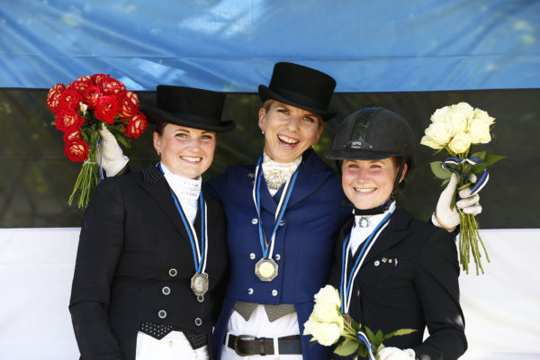 Grete Hussar (hõbe), Dina Ellermann (kuld) ja Getter Kangur (pronks). Foto: Celin Lannusalu