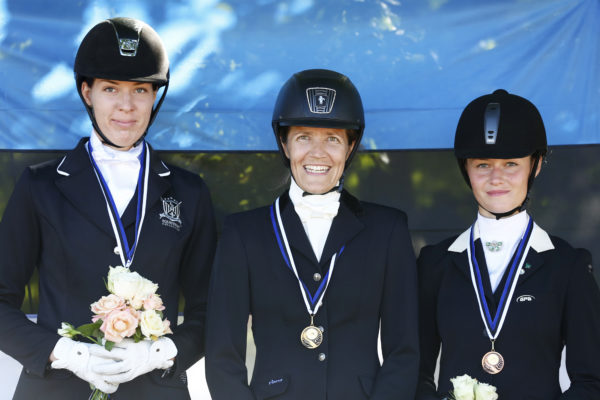 Kristiina Aun (hõbe), Ülle Voolaine (kuld) ja Maria Peterson (pronks). Foto: Celin Lannusalu
