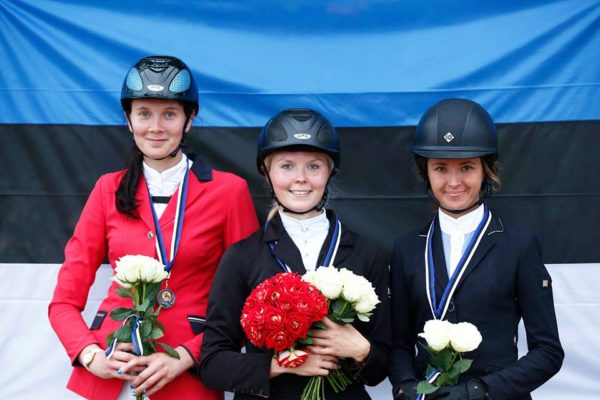 Maris Suuster (hõbe), Egle Palm (kuld), Teele Kepler (pronks). Foto: Celin Lannusalu